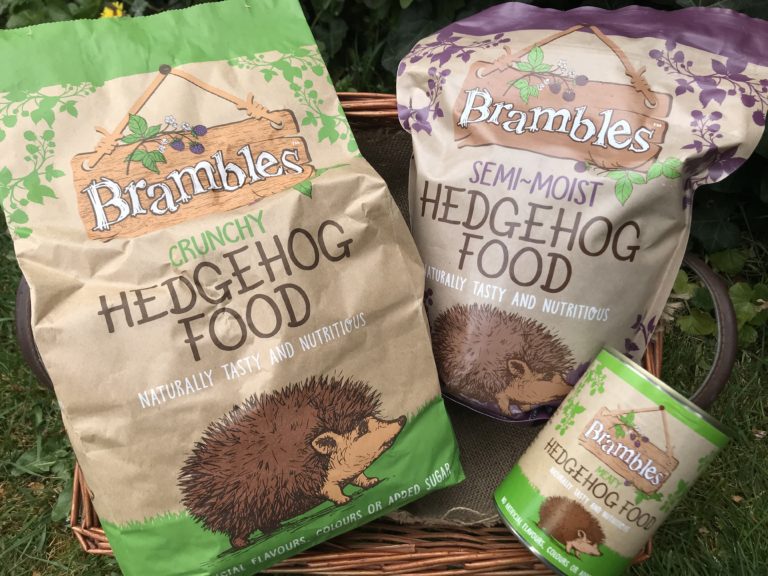 Brambles Hedgehog food choose a delicious treat from dry hedgehog food, semi moist or some wet chunks