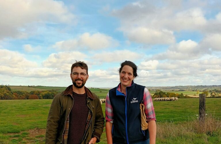Local news reporter Graham with Fay