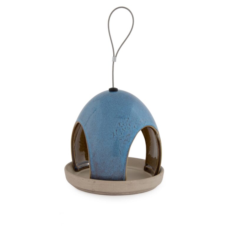National Trust Vierno Tavern Bird Seed Feeder Pot made individually painted and fired, a gorgeous garden ornament feeder