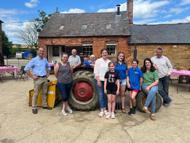 Some of the Johnson Family Team celebrating 20 years of Eyebrook Wild Bird Feeds what a fantastic Anniversary Coffee Morning