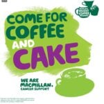 Macmillan coffee morning, come and join us for coffee and cake