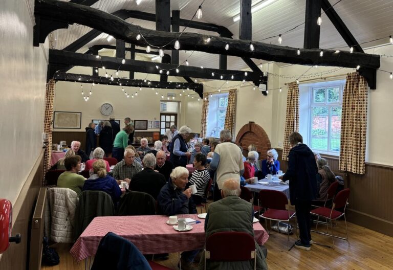 Room for everyone here at the Coffee morning, such a lovely place to be with the weather being so miserable a great boost to community spirit.