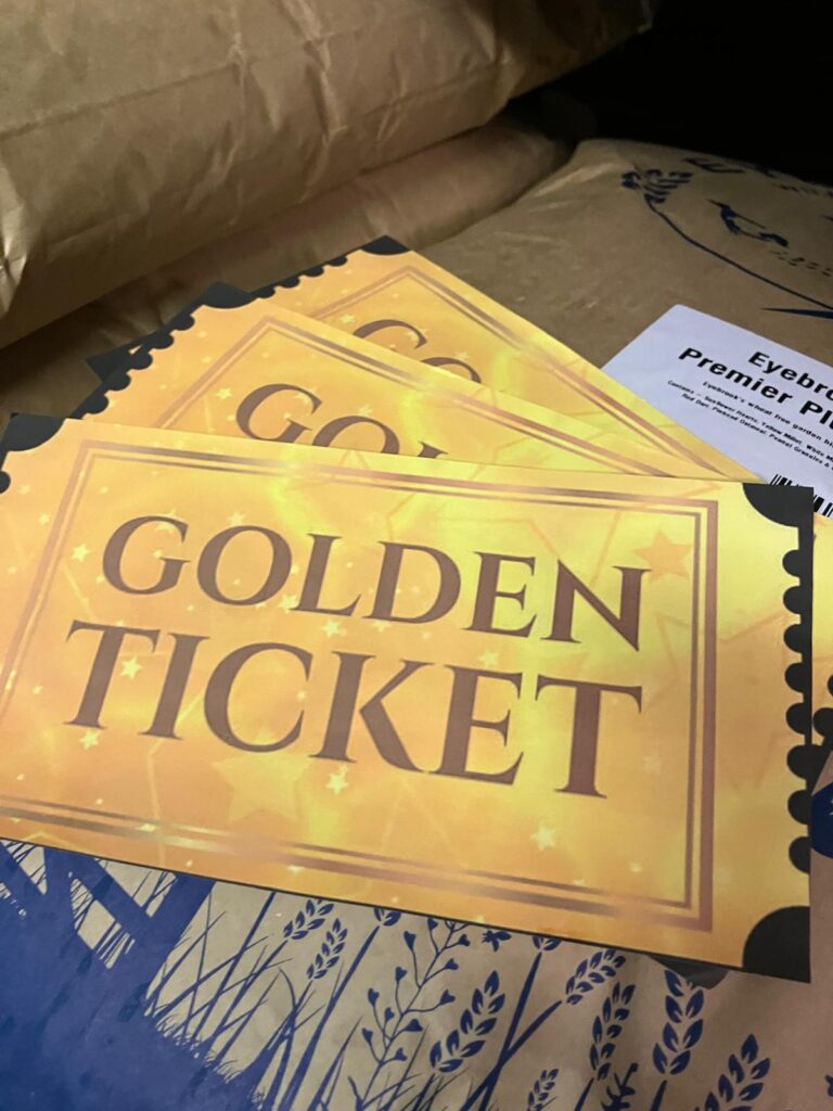 Win one of our Golden Tickets which entitles you to £5, £10, £25 or £50 voucher to spend with us