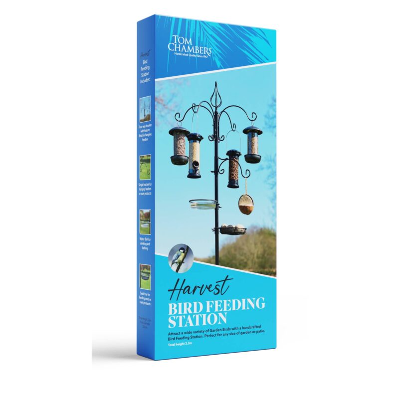 Harvest Bird Feeding Station, comes with 5 hooks, mesh tray and water dish.