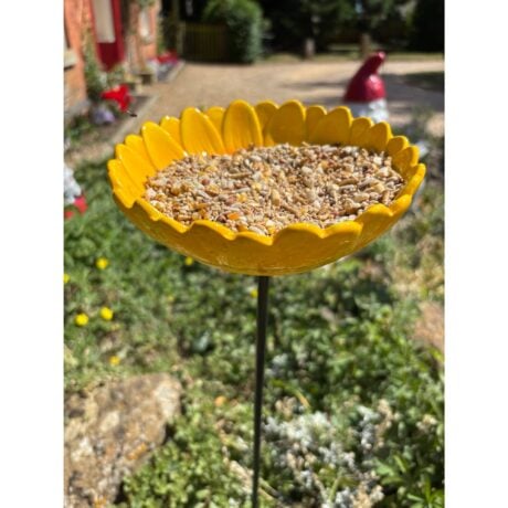 Sunflower Ceramic Bird Feeder